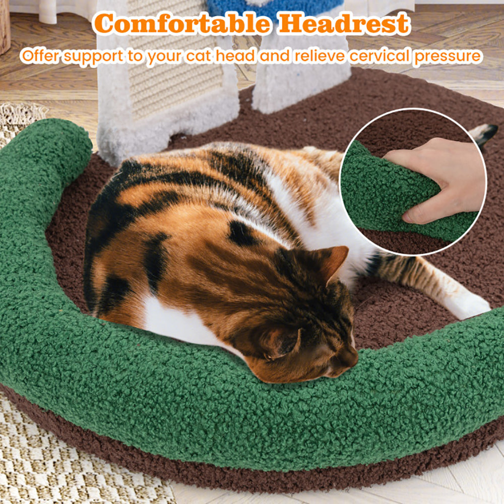 Mushroom Cat Bed with Scratcher