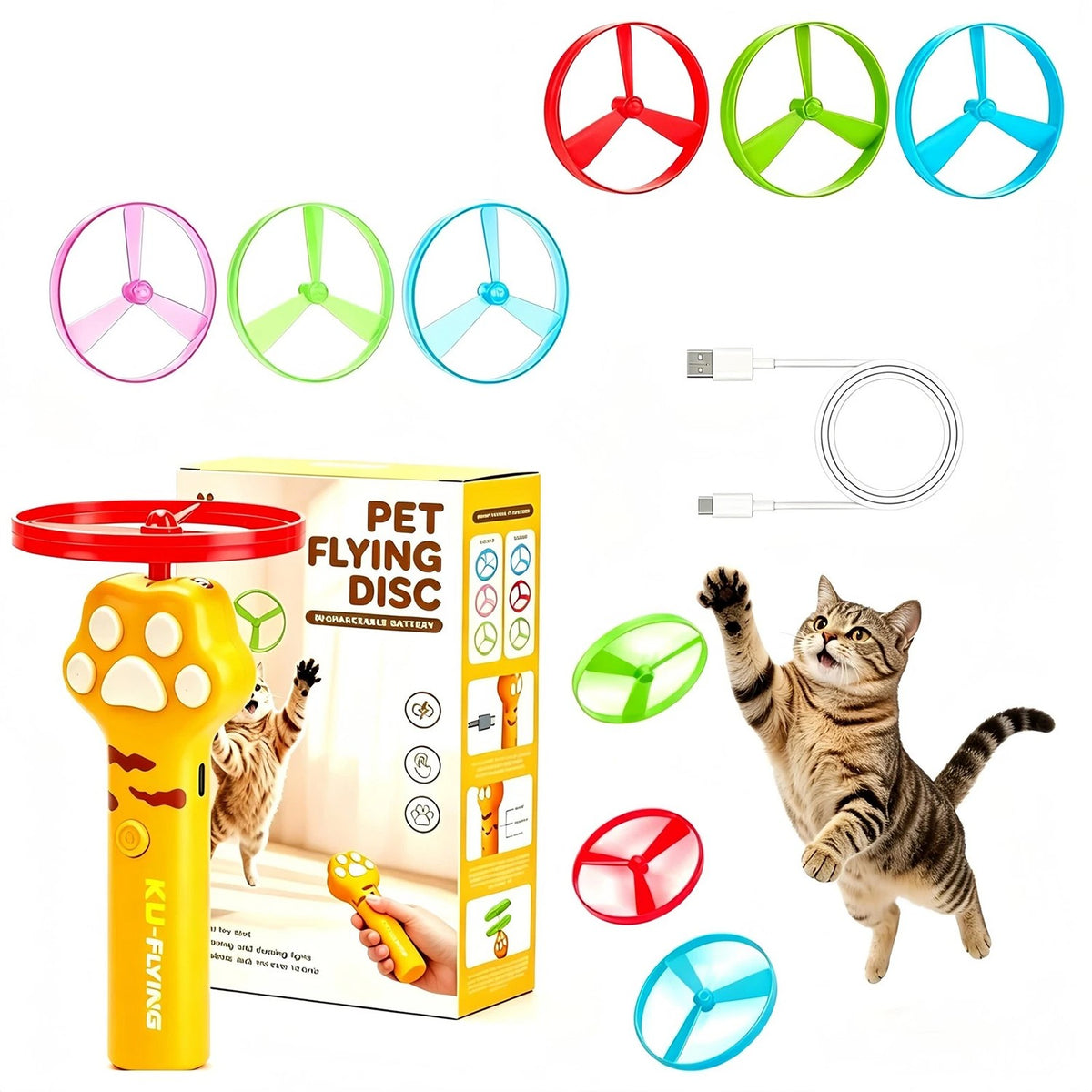 Cat Fetch Disc Launcher