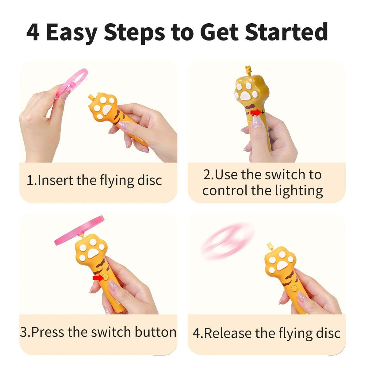 Cat Fetch Disc Launcher