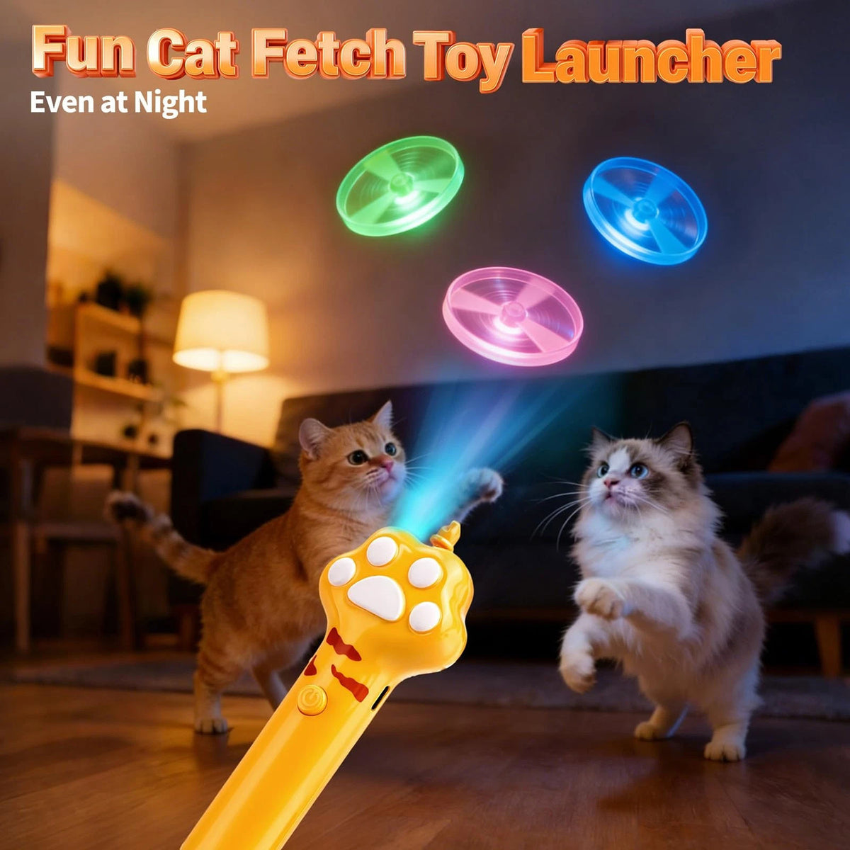 Cat Fetch Disc Launcher