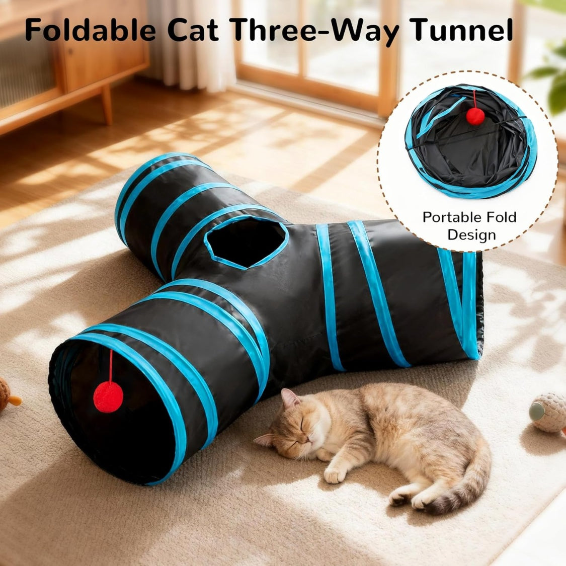 Three-Way Cat Tunnel