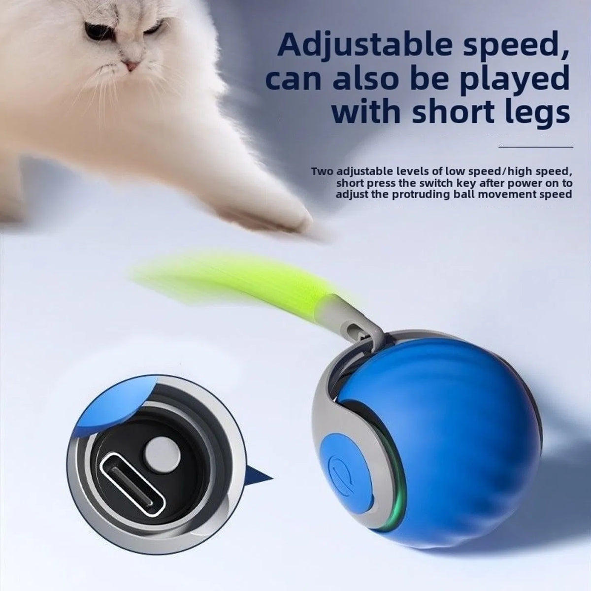 Self-Rolling Cat Ball