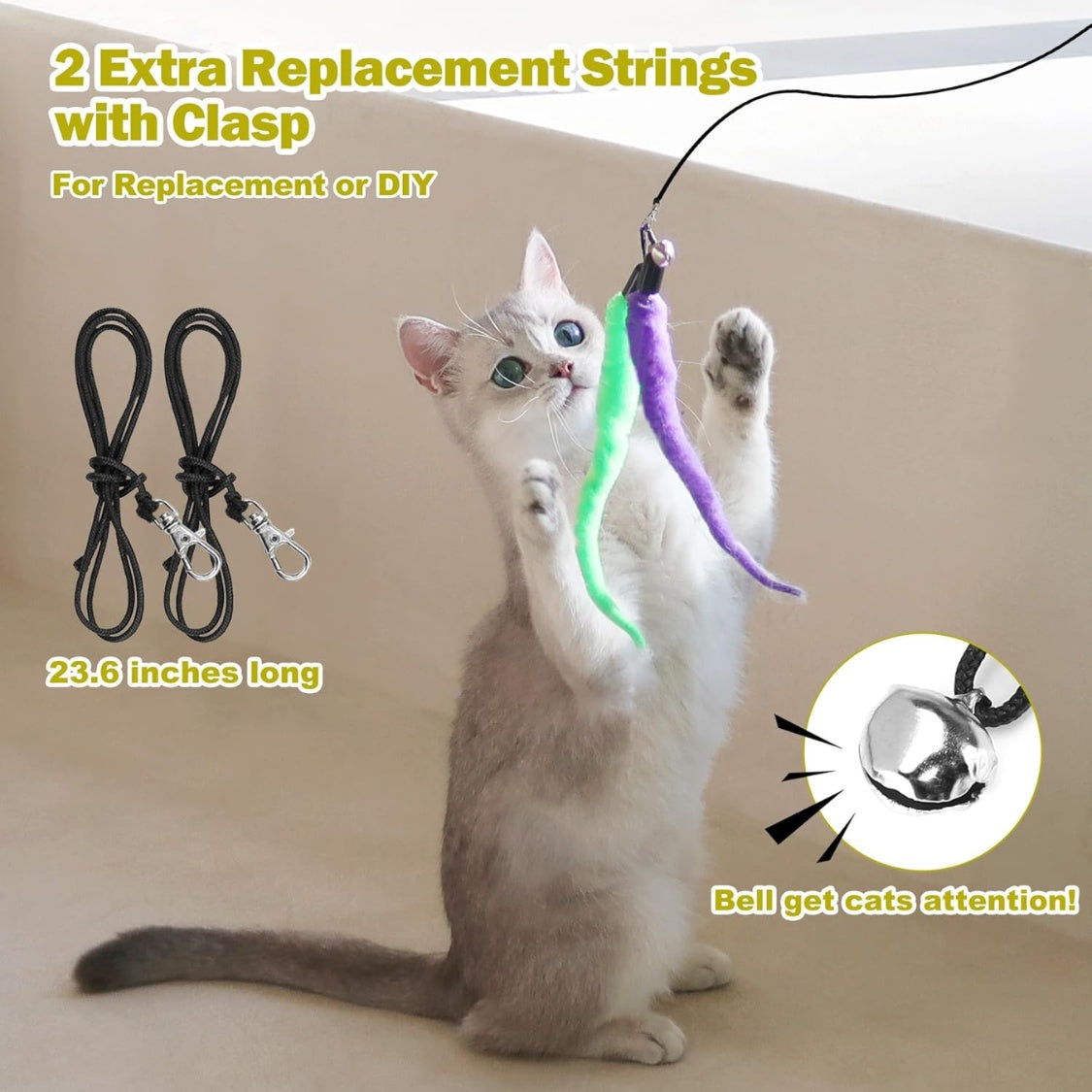 Retractable Cat Wand Set
