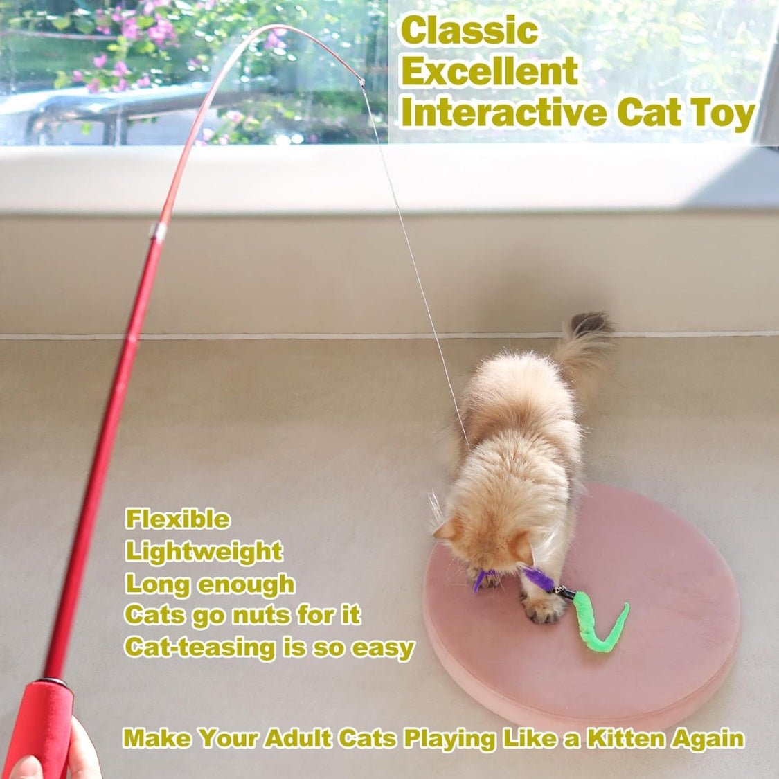Retractable Cat Wand Set