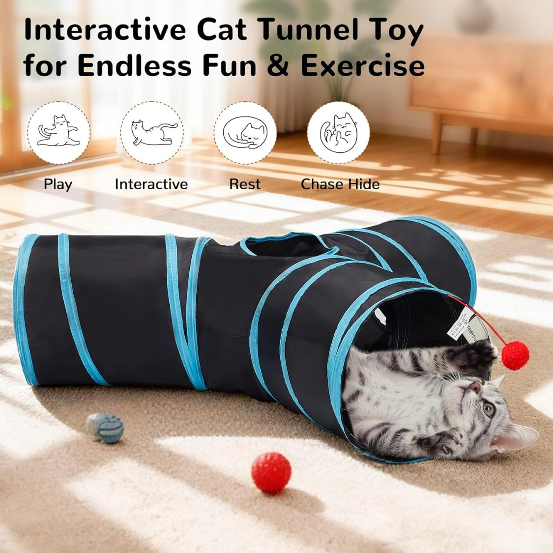 Three-Way Cat Tunnel