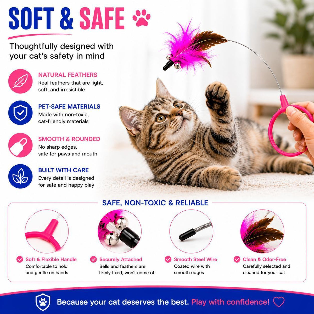 Feather Collar Cat Toy
