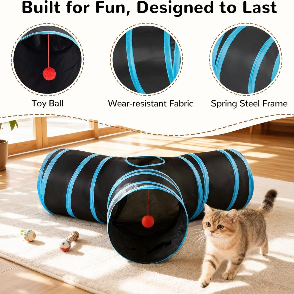 Three-Way Cat Tunnel