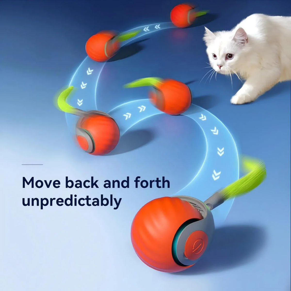 Self-Rolling Cat Ball