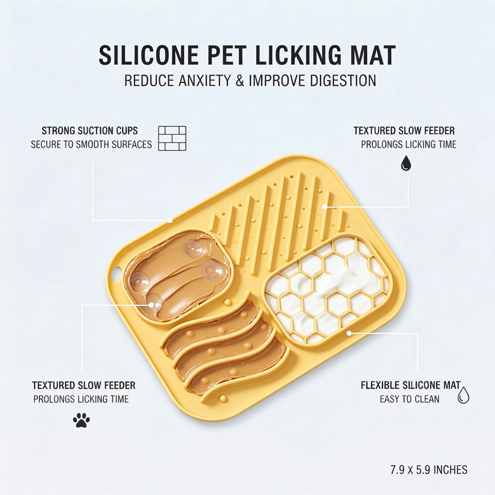 Four-Zone Lick Mat