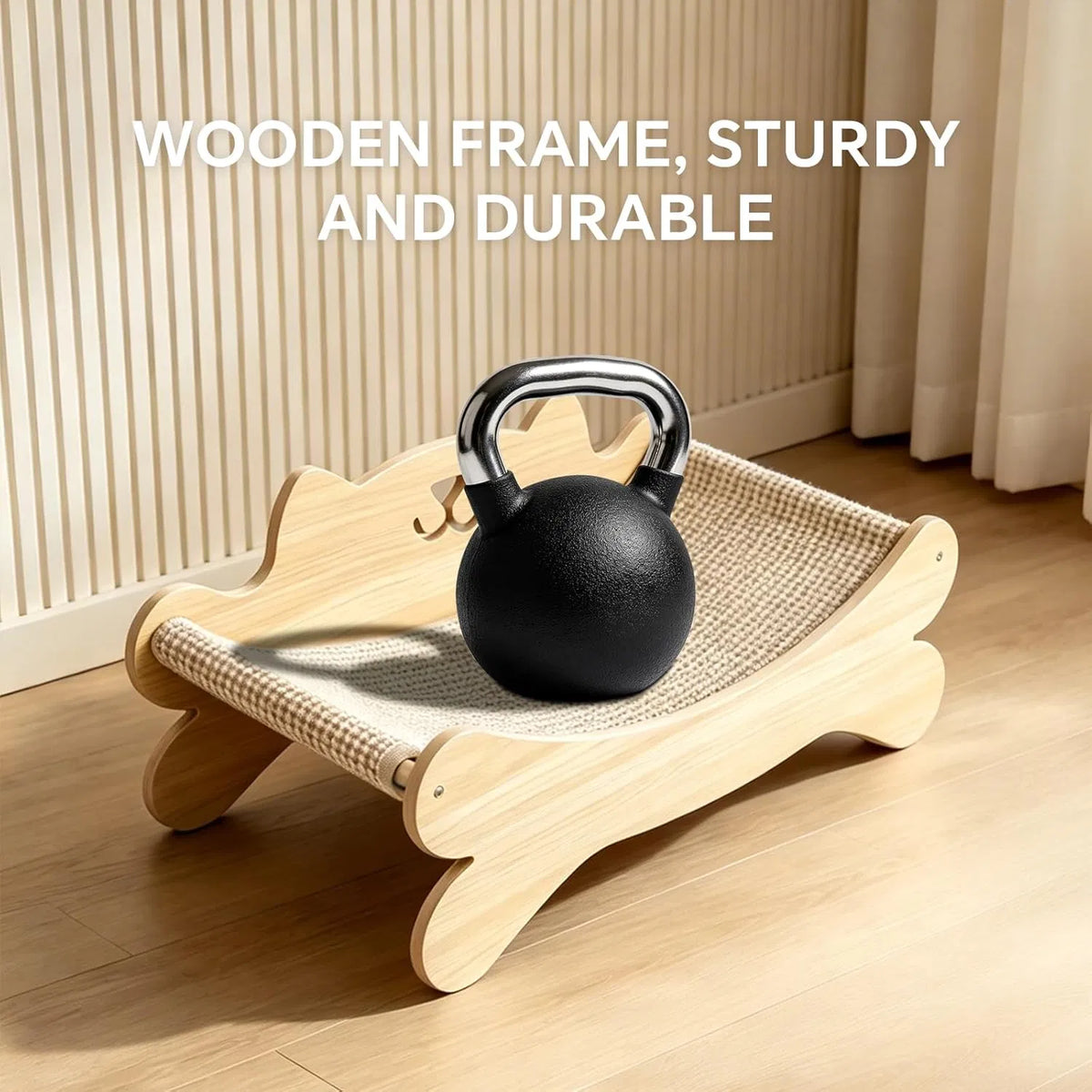 Wood & Sisal Scratcher Bed