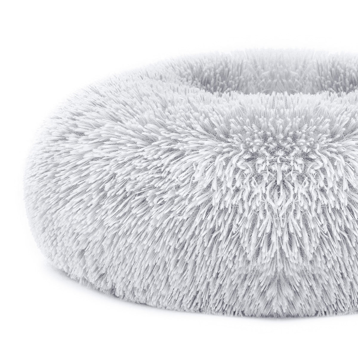 Plush Bolster Pet Bed