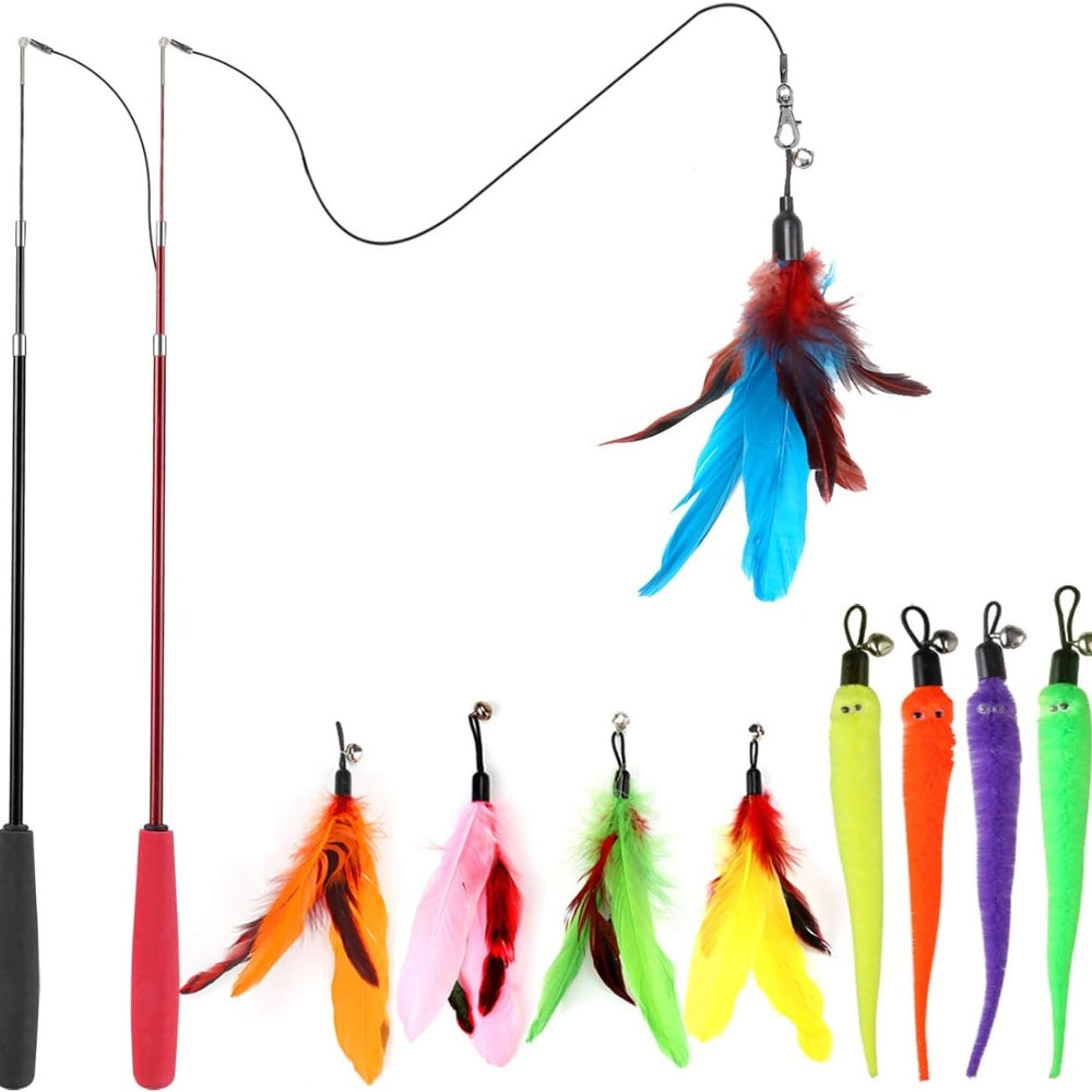Retractable Cat Wand Set