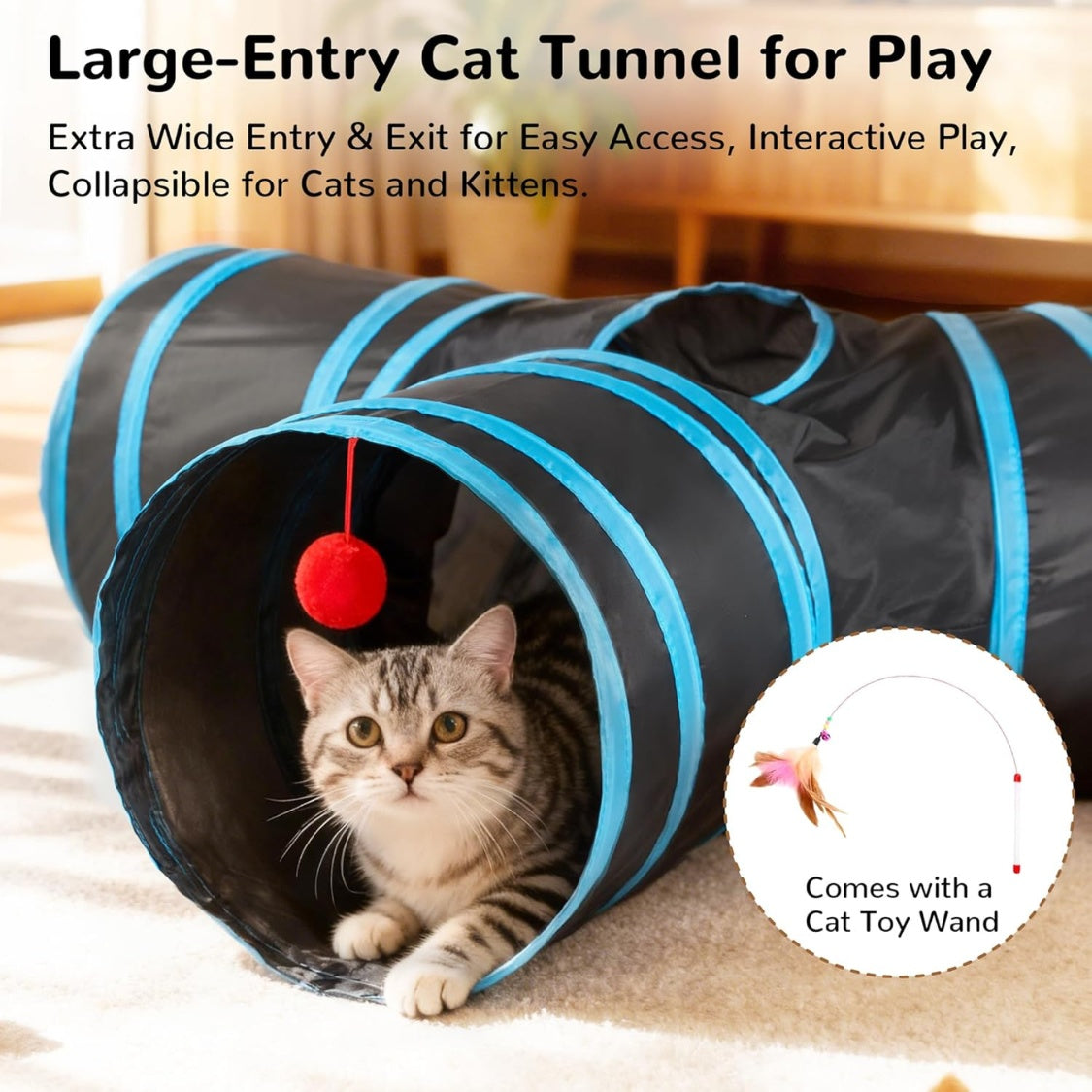 Three-Way Cat Tunnel