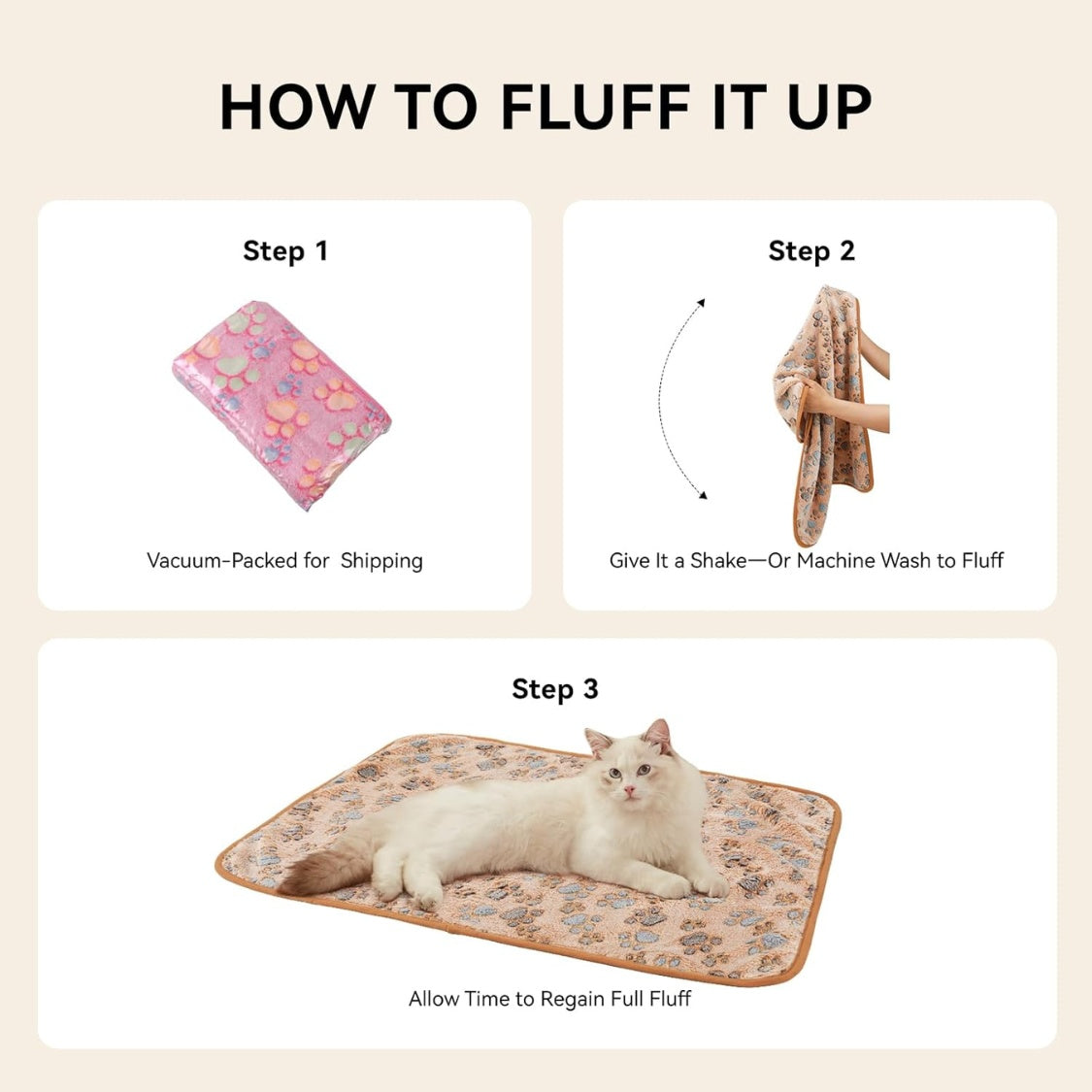 Fleece Blanket Set of 3