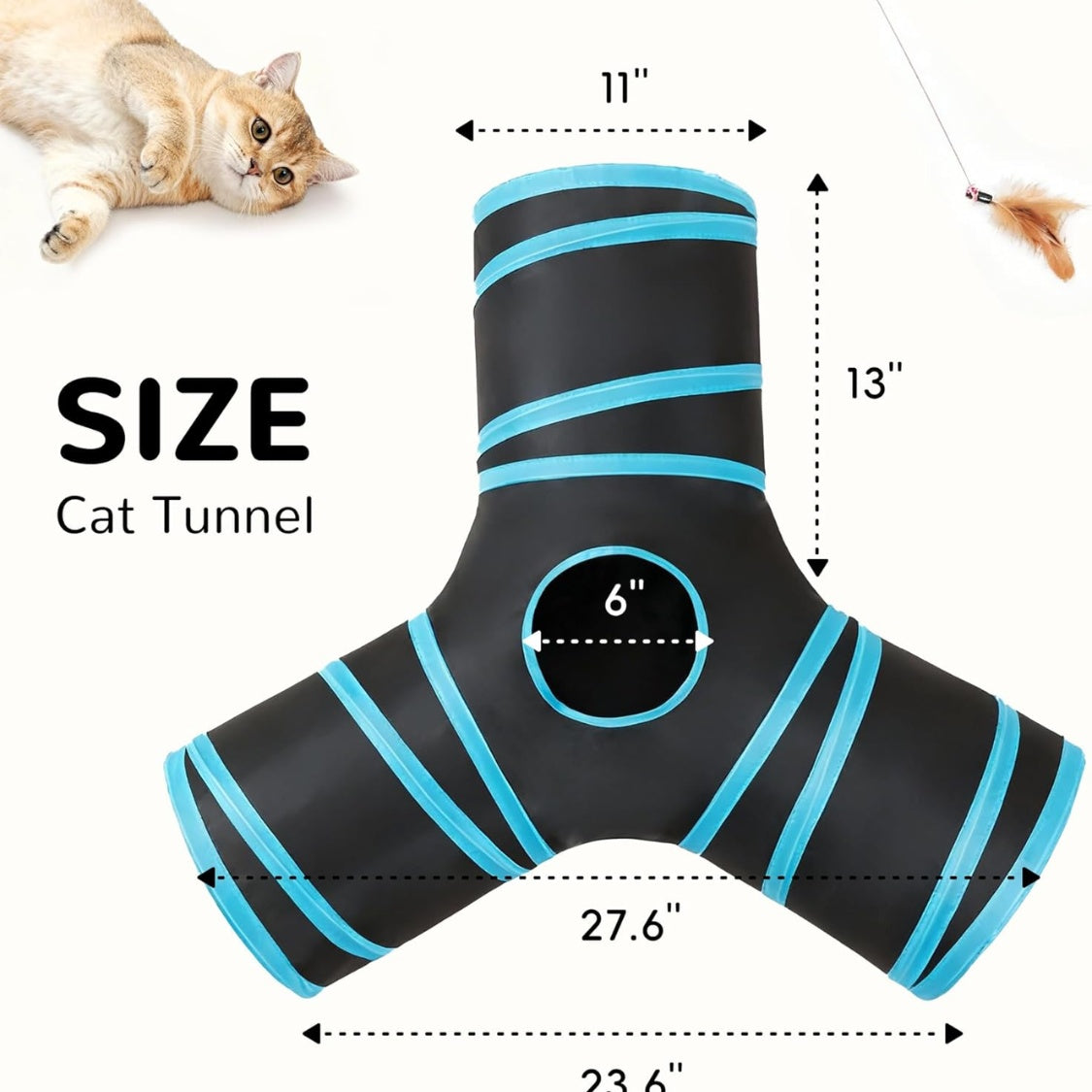 Three-Way Cat Tunnel