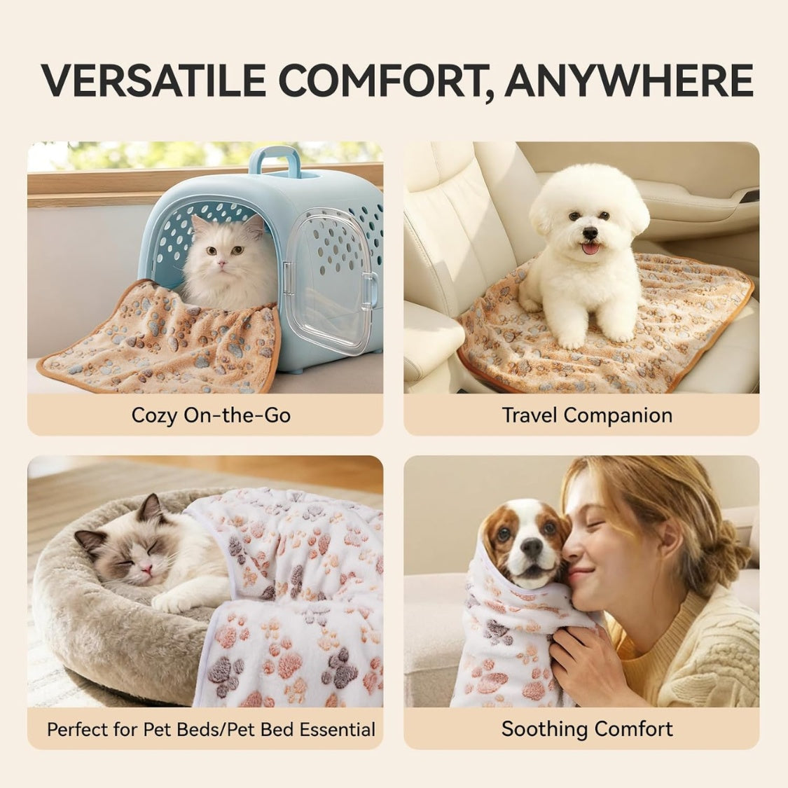 Fleece Blanket Set of 3