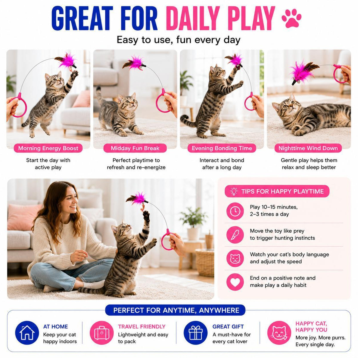 Feather Collar Cat Toy