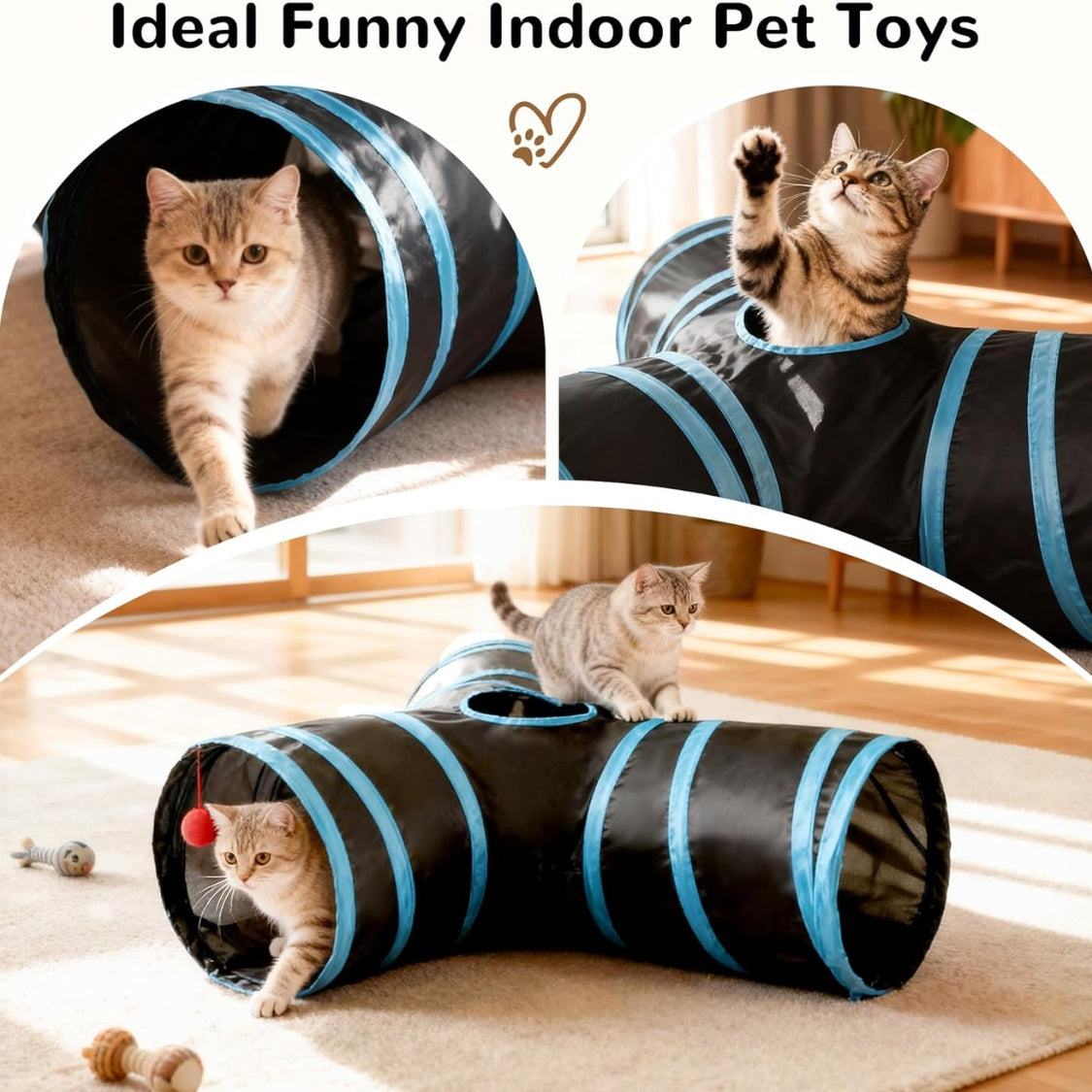 Three-Way Cat Tunnel