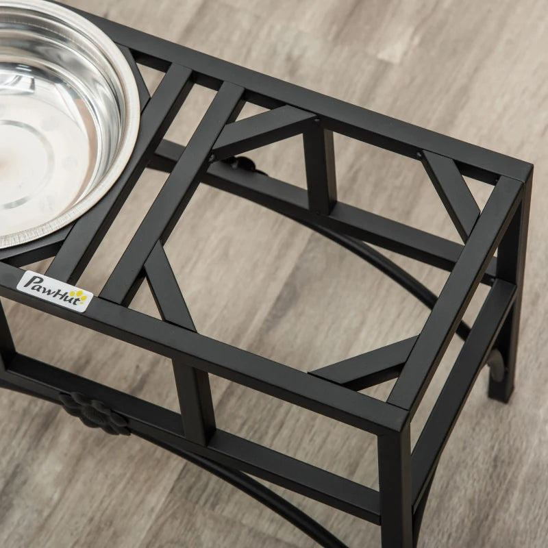 Elevated Double Bowl Stand