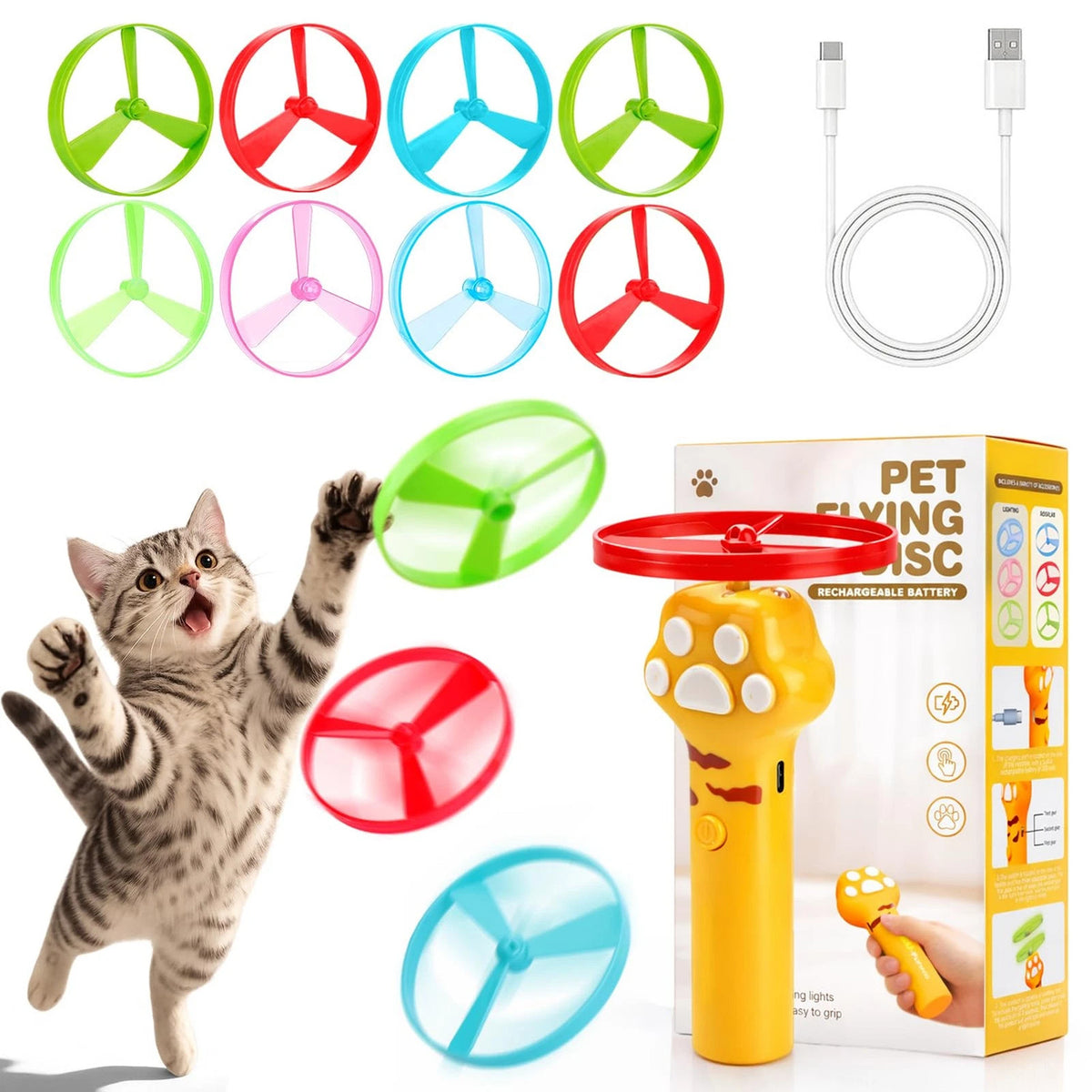 Cat Fetch Disc Launcher
