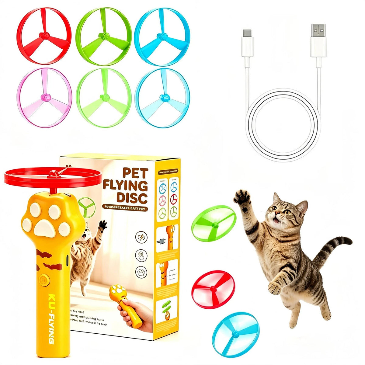 Cat Fetch Disc Launcher