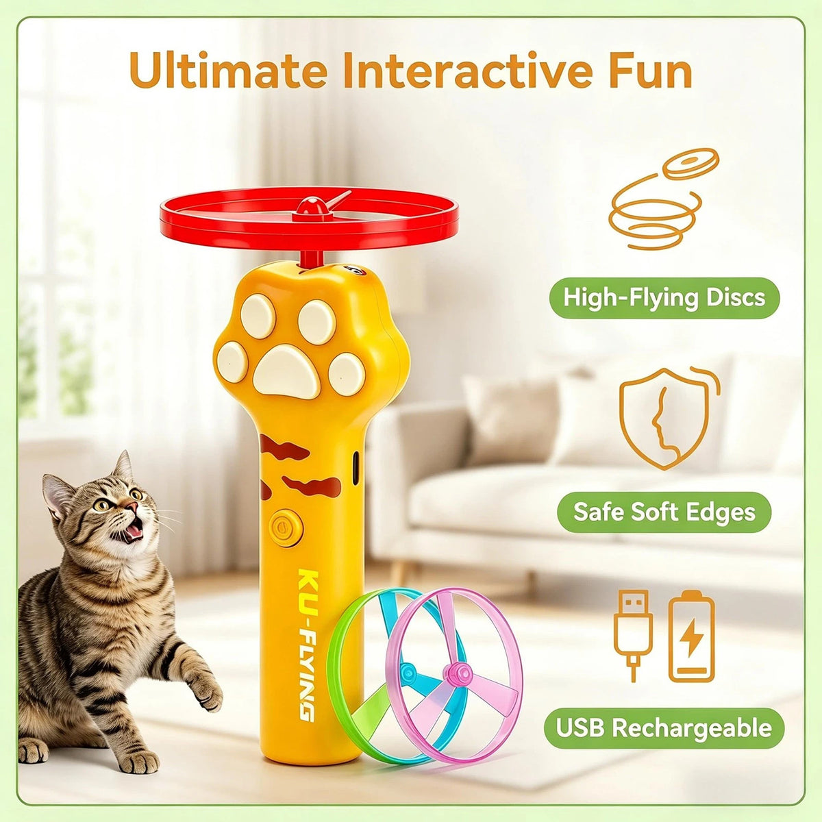 Cat Fetch Disc Launcher